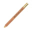 Bolígrafo de madera de cedro OHTO 1mm con detalles dorados, diseño elegante tipo lápiz.