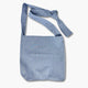 bolsa de tela color azul y asas ajustables