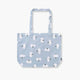 Bolsa de tela plegable CLOUD de ICONIC con diseño de nubes, asas y bolsillo interior.