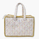 bolso de viaje de tela con flores