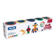 Caja de 5 botes de pasta para modelar Soft Dough Glitter con colores brillantes y purpurina.