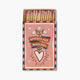 caja de 75 cerillas paddywax con dibujo de corazones