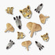 confetti decorativo para fiesta infantil con animales de la sabana