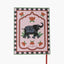 trasera de cuaderno A5 con diseño de elefante y flores
