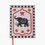 portada de cuaderno A5 con diseño de elefante y flores