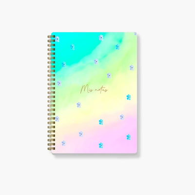 Cuaderno de Anillas A5 Rainbow con diseño veraniego y encuadernación Wire-O.