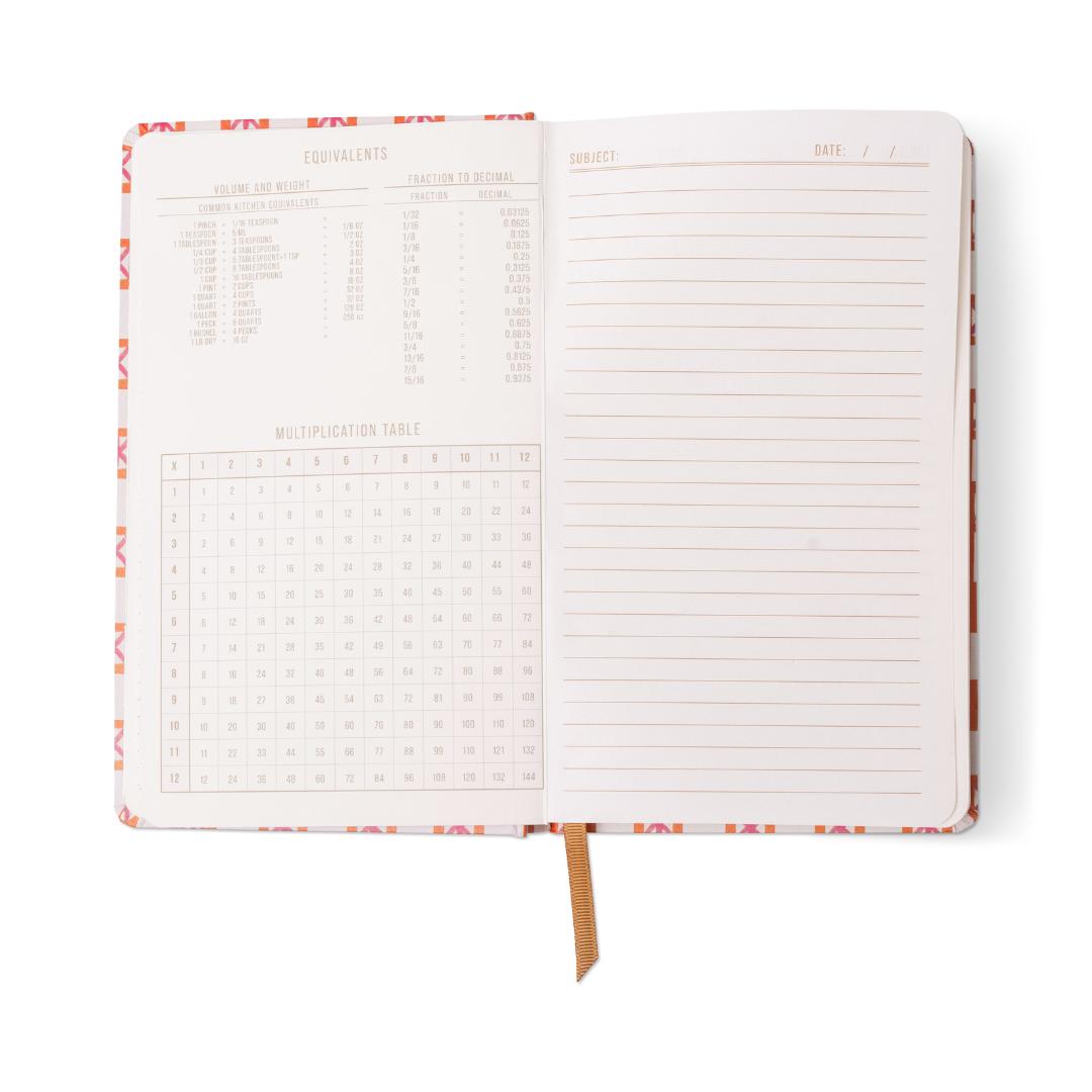 Cuaderno Tulip Journal Orange Check
