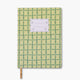 Jumbo Tulip Green Lattice Notebook
