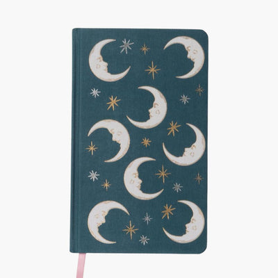 Cuaderno Teal Moon con tapa entelada