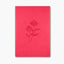 cuaderno a5 thermo sweet con portada roja y grabado de flor