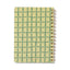 Twin-Wire Notebook Tulip Green Lattice