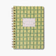 Twin-Wire Notebook Tulip Green Lattice