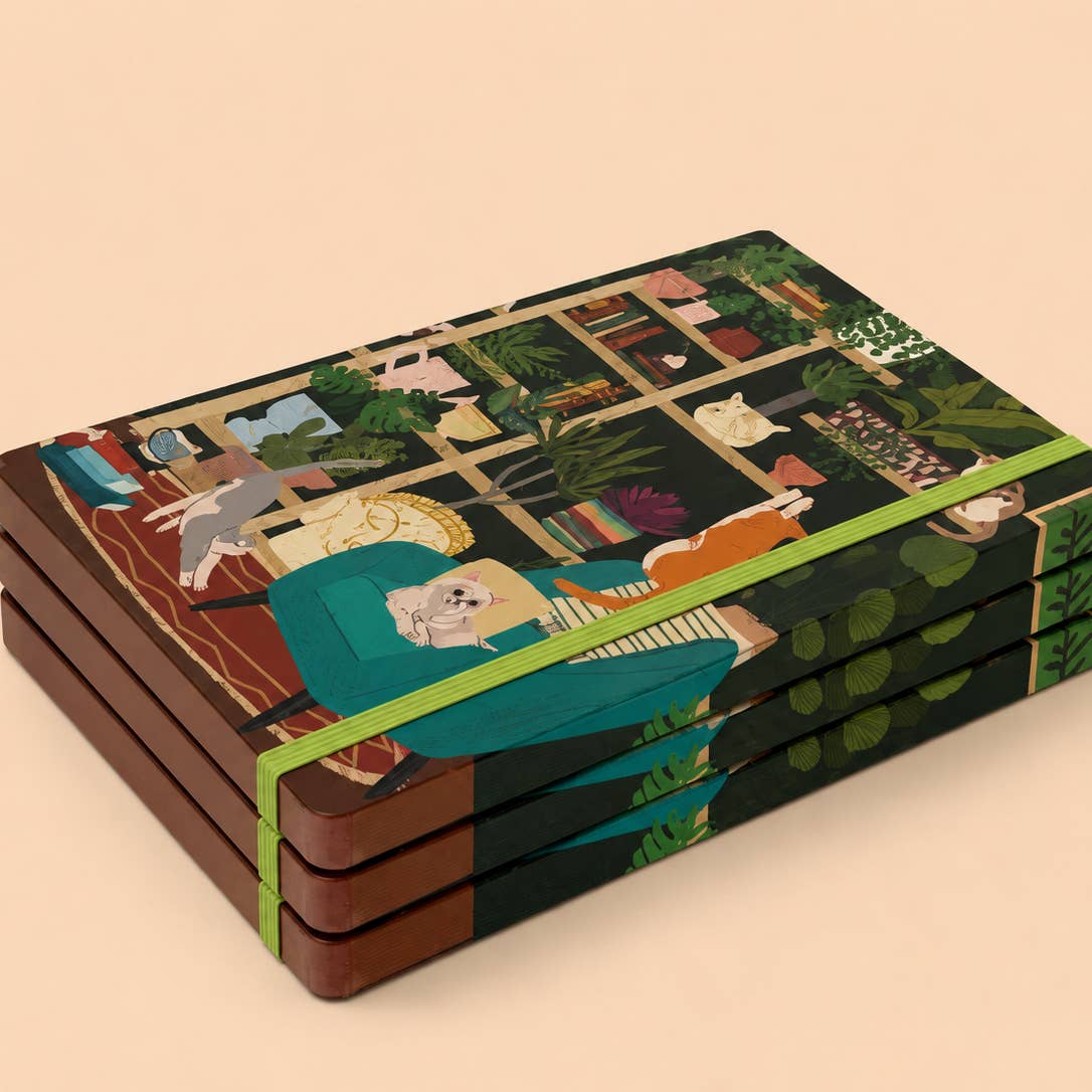 Cuaderno Cats & Curiosities de Alljoy Design, vista 3