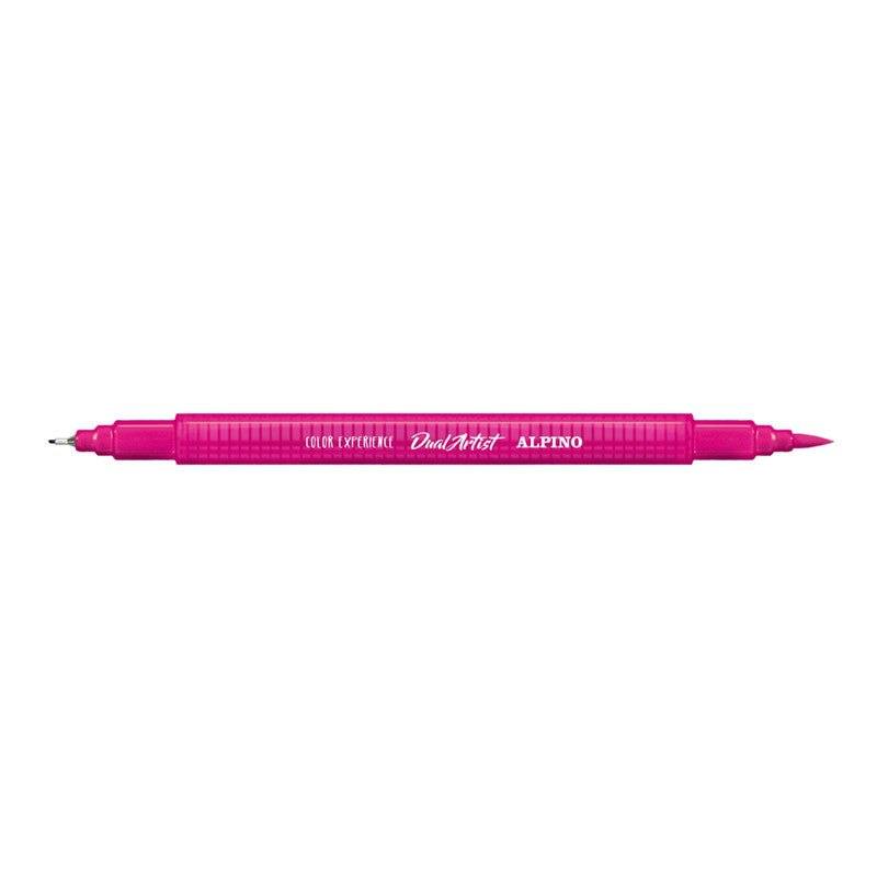 Set de 36 rotuladores de doble punta Dual Artist Alpino, colores surtidos, diseño ergonómico, ideal para lettering y arte.