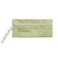 Estuche de Tela Cottony ICONIC verde con cremallera y lazo, diseño impermeable.