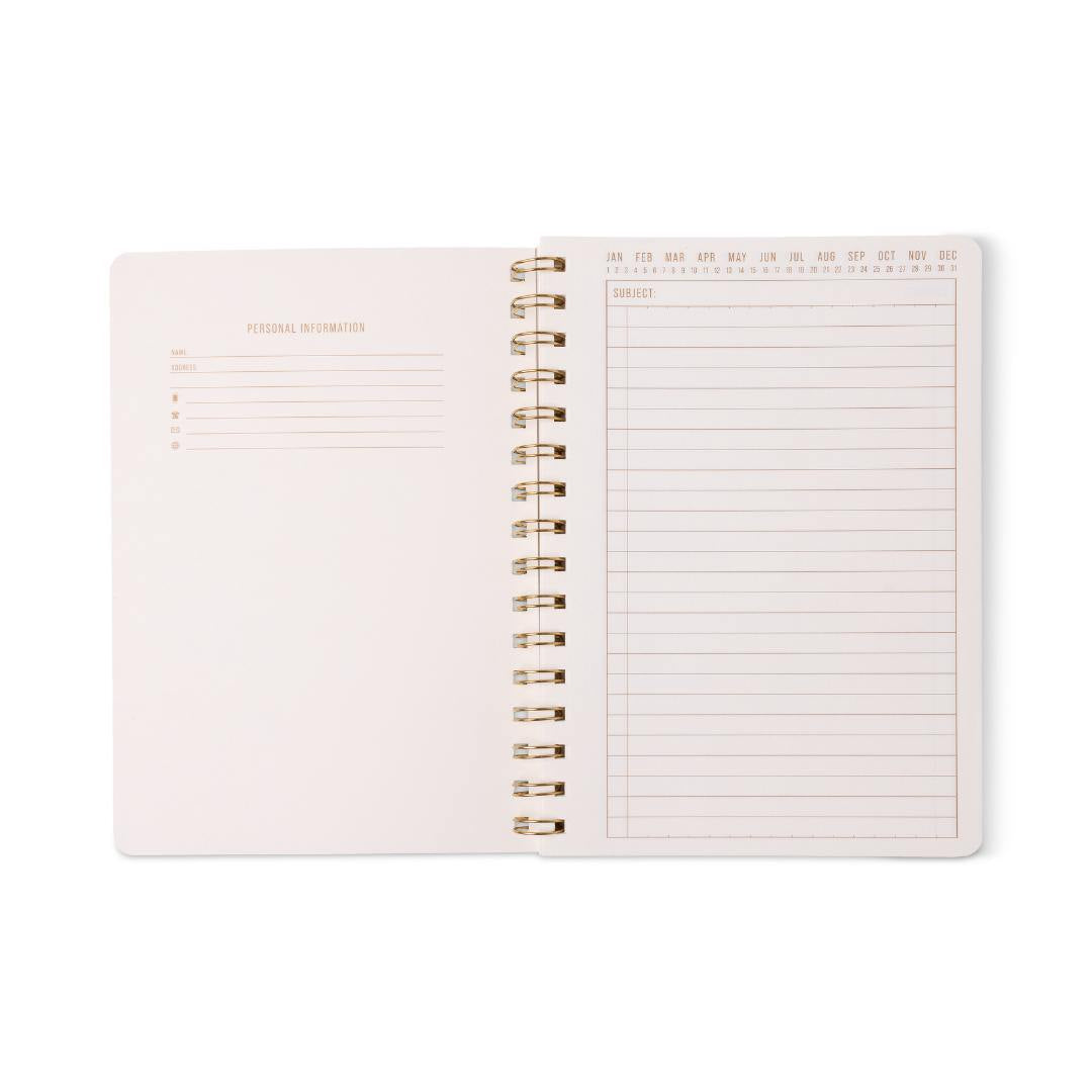 Twin-Wire Tulip Pinwheel Pink Notebook