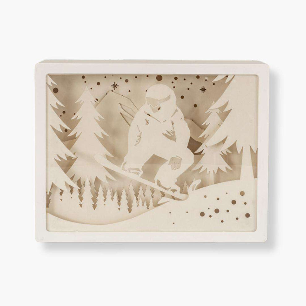Lámpara 3D Cutout Snowboard - Emoción en Casa – Billy Paper