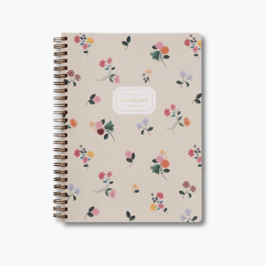 libreta A5 con anillas y diseño floral Dalhia de Rifle Paper Co