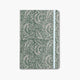 libreta a5 morris con estampado floral y goma de cierre