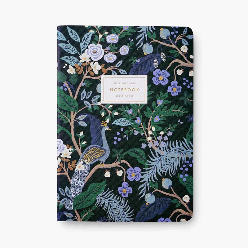 libreta A5 peacock de Rifle Paper Co