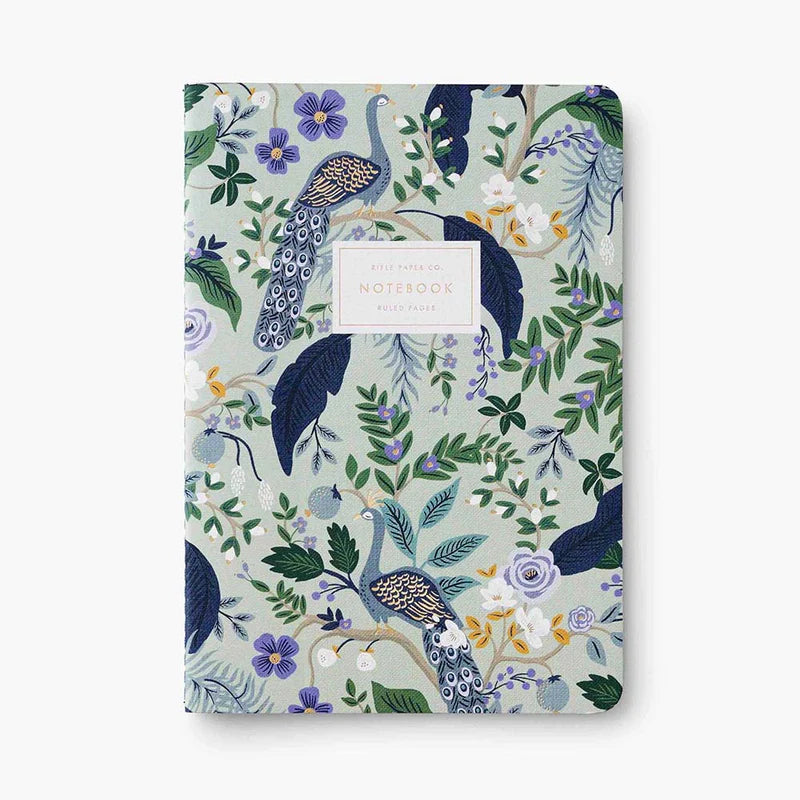 libreta A5 peacock de Rifle Paper Co