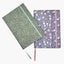 libretas A5 morris con diseño floral y goma de cierre