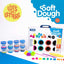 Maletín educativo con pasta para modelar Soft Dough, 8 colores y moldes del abecedario, ideal para aprender mientras se juega.
