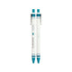 Bolígrafos de tinta gel 0.38mm Iconic, diseño retro minimalista, punta fina para trazos precisos, azul claro.