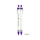 Bolígrafos de tinta gel 0.38mm Iconic en color violeta, diseño retro minimalista.
