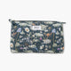 neceser grande  azul oscuro con flores