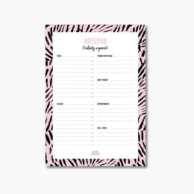 planner para tareas pendientes en tono rosa