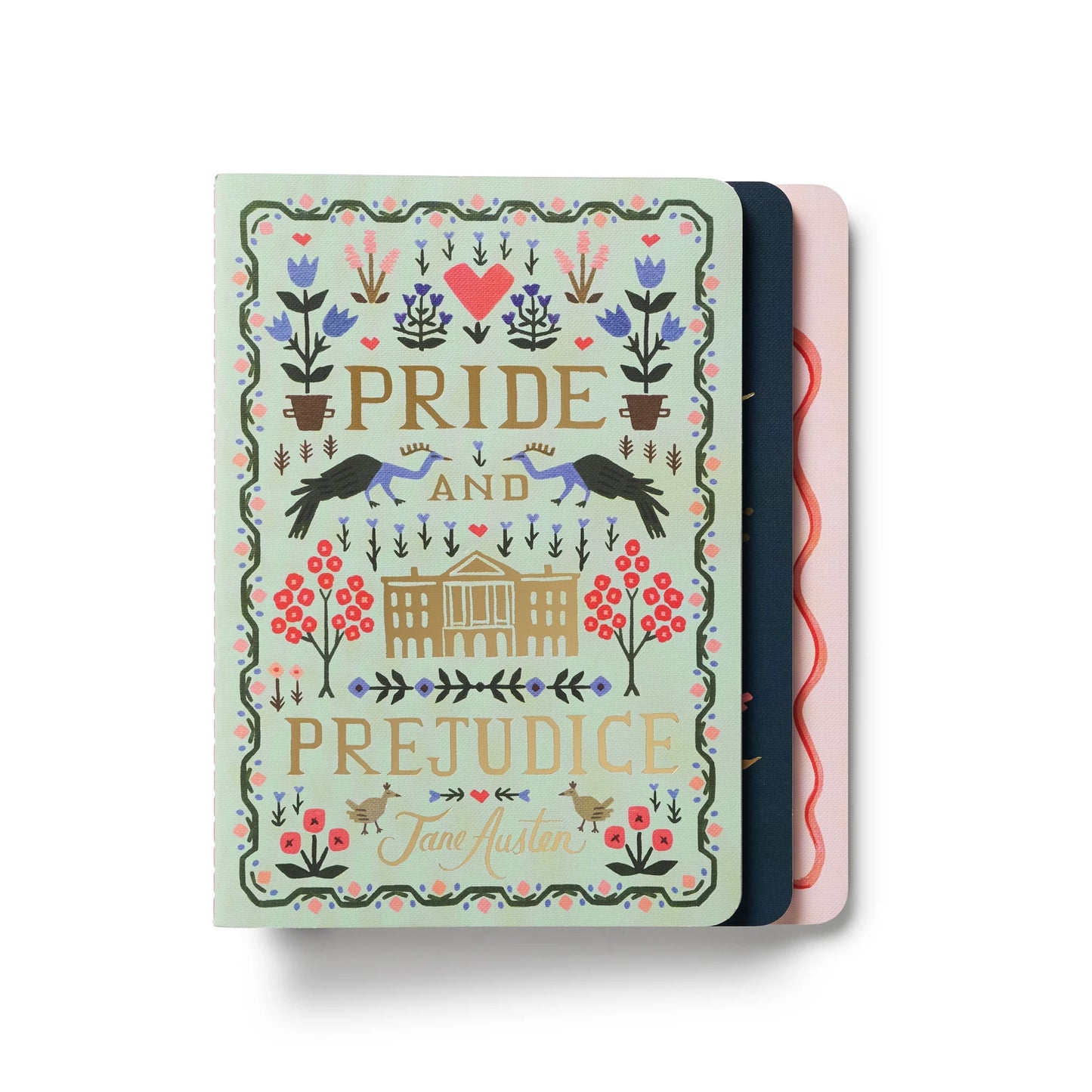 Pack de 3 Libretas Cosidas Jane Austen – Rifle Paper Co.