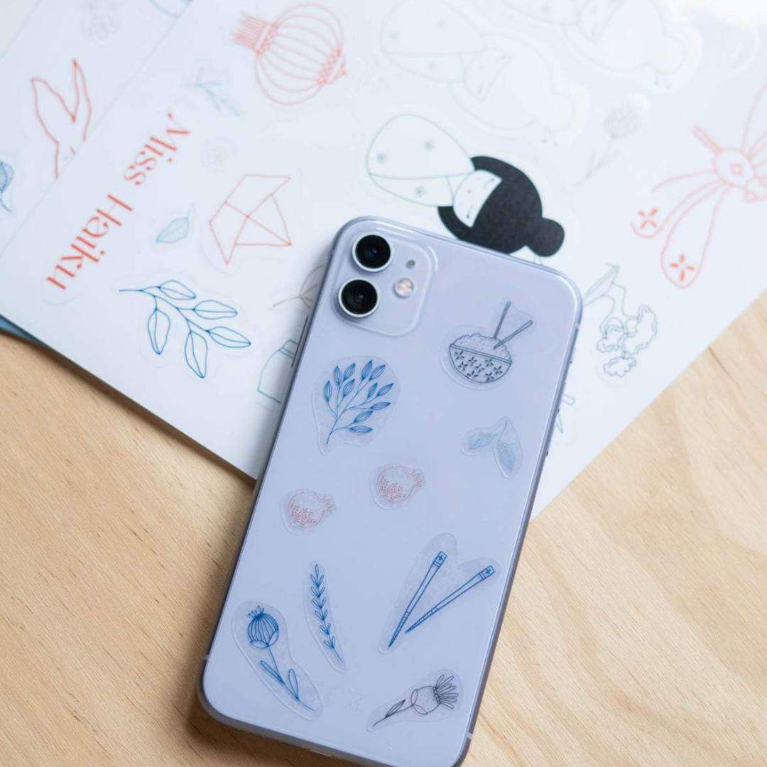 pegatinas con motivos japoneses