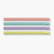 reglas triangulares de 15 cms  en colores translucidos de Milan