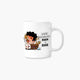 Taza El Bien y El Bar divertida, diseño humorístico, cerámica 360 ml, apta microondas y lavavajillas.