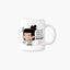 Taza Energía divertida de cerámica con diseño original, ideal para café o té.