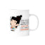 Taza Mariposas divertida de cerámica con diseño humorístico y capacidad de 360 ml.