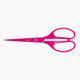 Tijeras Serie Acid de color rosa brillante con diseño ergonómico y hoja de acero inoxidable.