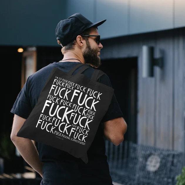 Bolsa de tela de algodón con diseño "Fuck", estilo y sostenibilidad