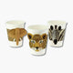 vasos desechables para fiesta infantil con animales de la sabana