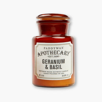 Vela aromática Apothecary - Geranium & Basil
