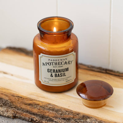 Vela aromática Apothecary - Geranium & Basil