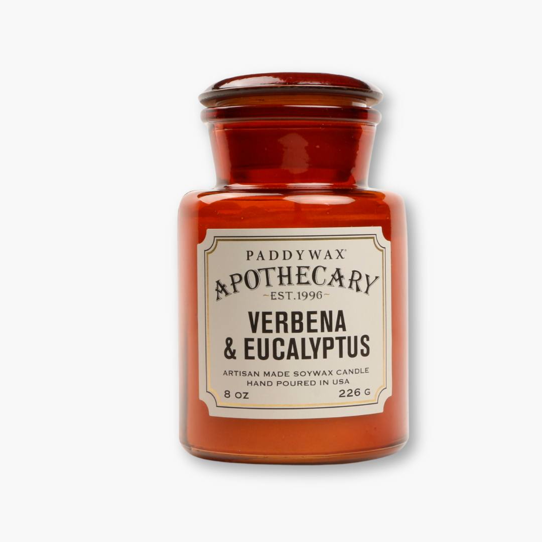 vela aromática apothecary verbena & eucalyptus