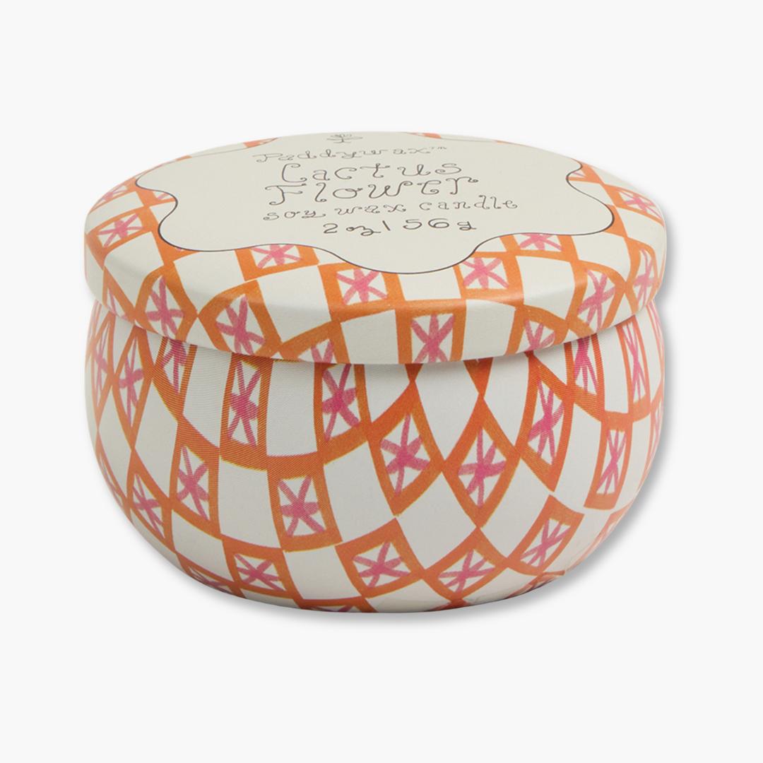 Vela en lata Tulip Cactus Flower