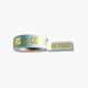 Cinta decorativa Washi Tape mint con letras doradas "Cooler Ideas", ideal para scrapbooking y decoración.
