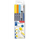 Set Rotuladores Watercolor Brush Staedtler Easy para principiantes, incluye rotuladores de doble punta, pincel y delineador negro, Set Birds.